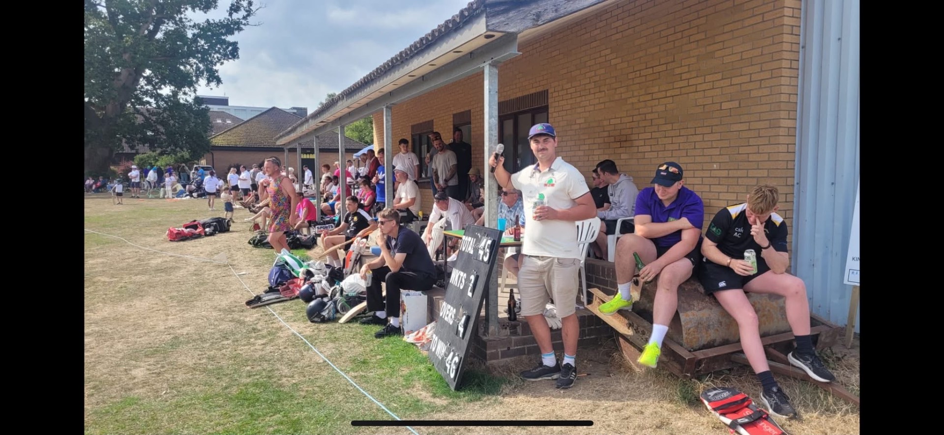 Super 6s scoreboard and pavilion